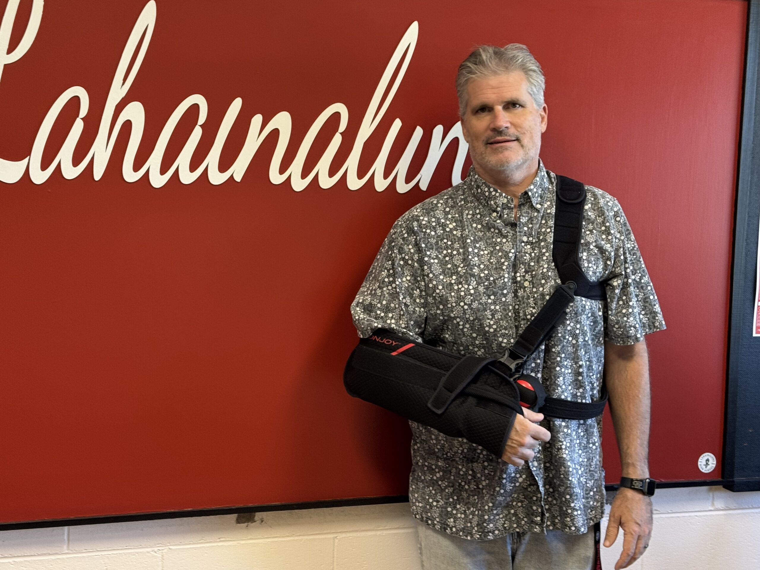 Lahainaluna High School principal Richard Carosso is highly encouraged by the recently announced state Department of Education housing project for West Maui educators that is set to open in July. HJI / ROB COLLIAS photo