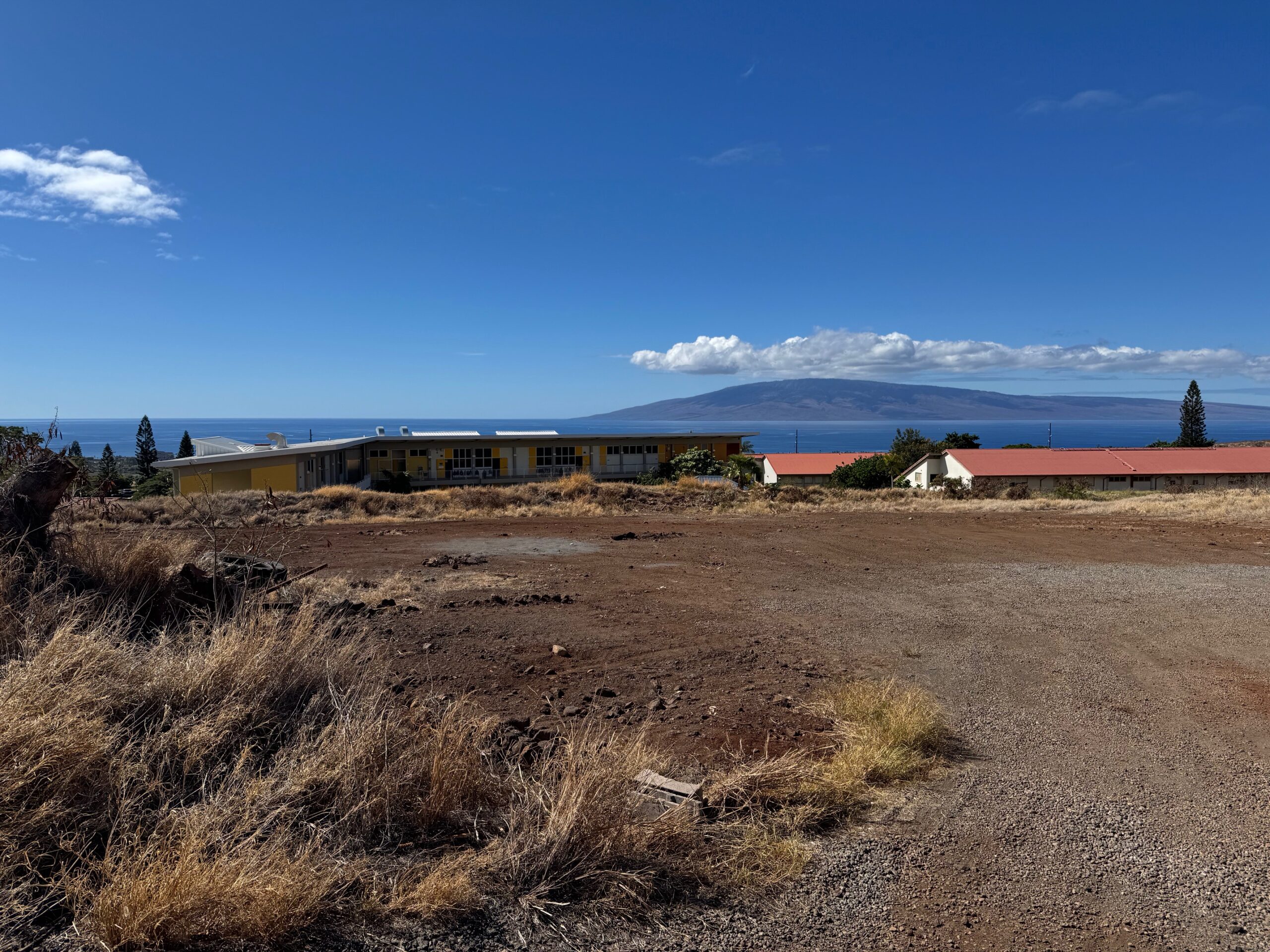 The state Department of Education recently announced a new 47-unit, $20 million housing development for West Maui educators that is set to open in July. This is a shot of the site where the development will be placed, near Lahaina Intermediate School, Lahainaluna High School, and Princess Nahi'ena'ena Elementary School. HJI / ROB COLLIAS photo