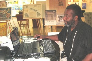 neal at his desk